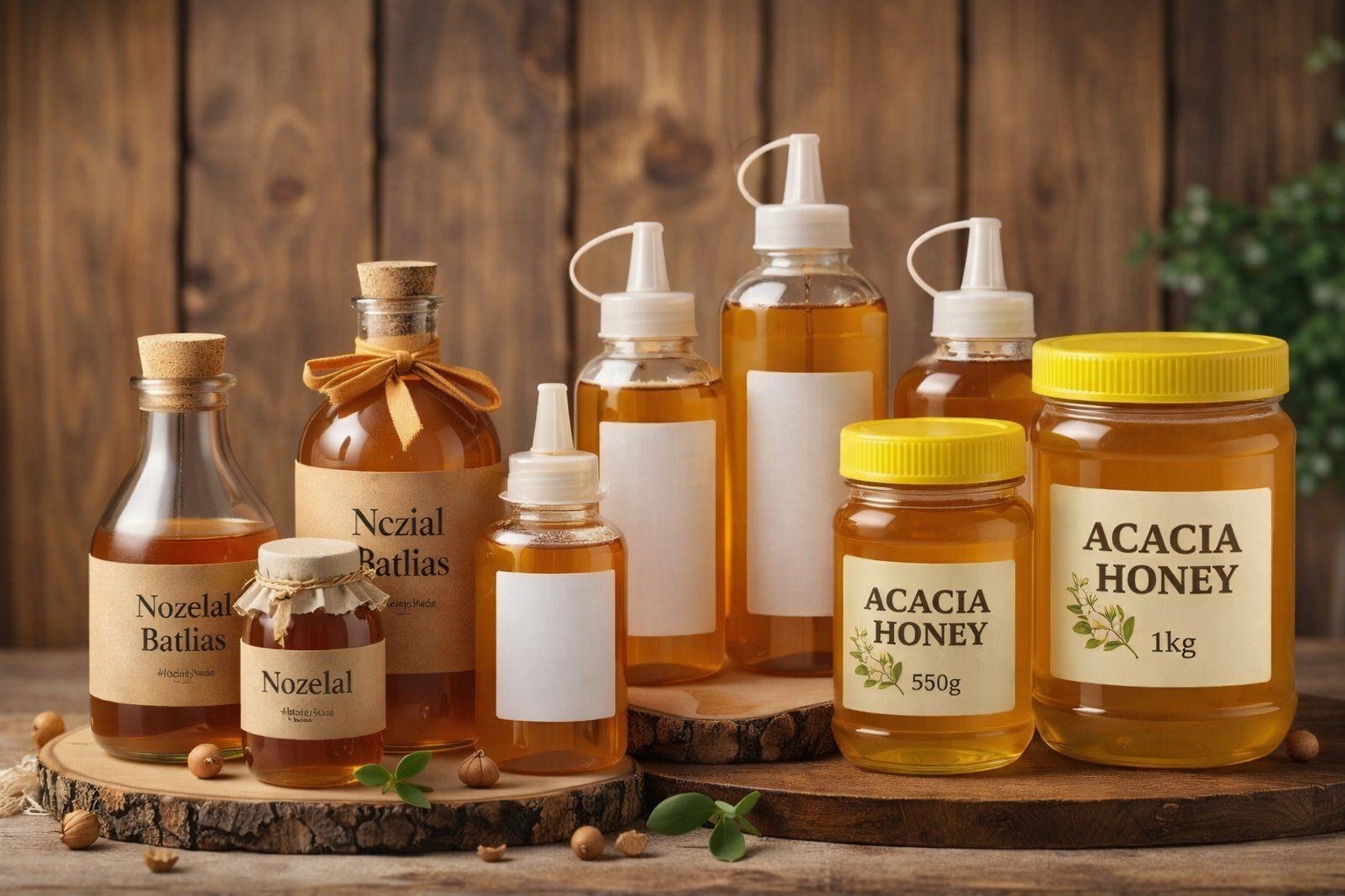 Acacia Honey - Low HMF, golden color
